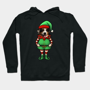 Australian Shepherd Christmas Elf Hoodie